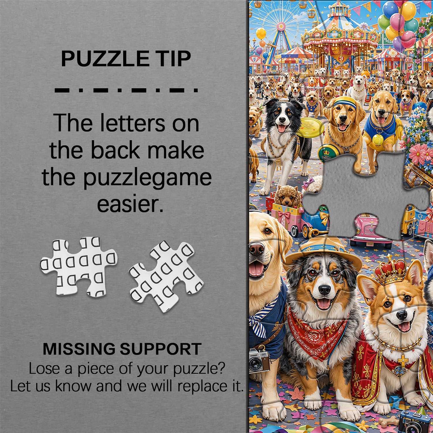 The Grand Doggy Carnival Parade Jigsaw Puzzle 1000 Piece