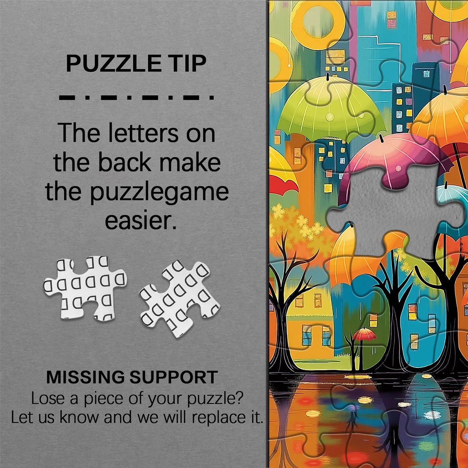 Puzzle urbain « Parapluie forestier » 1000 pièces