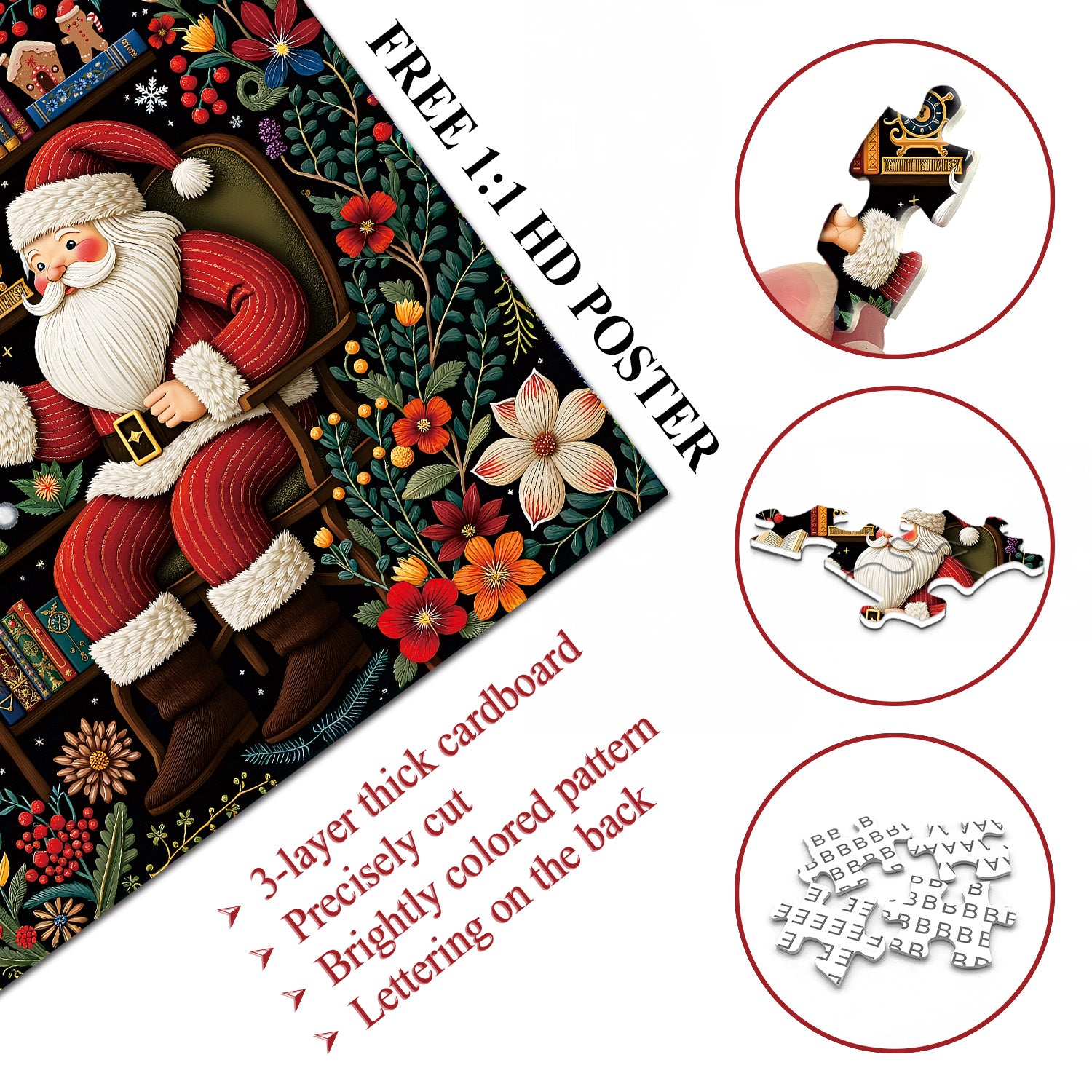Santa's Garden Reads Jigsaw Puzzles 1000 Pieces