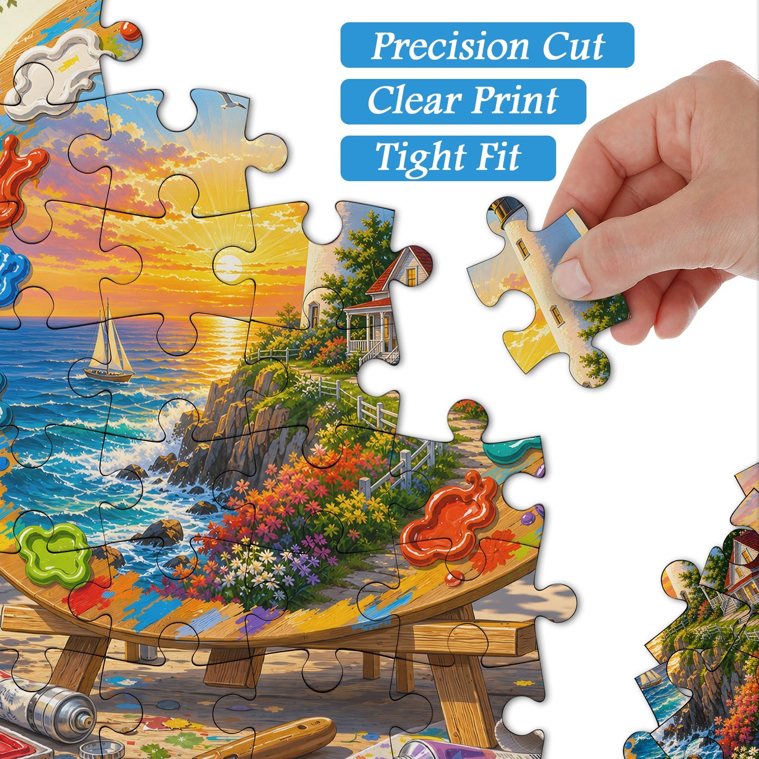 Lighthouse Art  Jigsaw Puzzle 1000 Piece