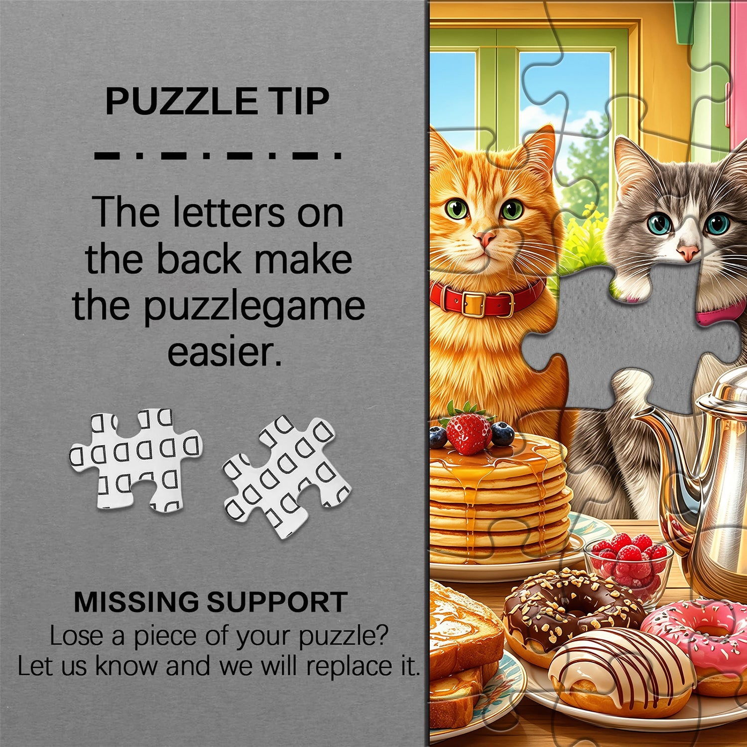 Sweet Cat Feast Jigsaw Puzzle 1000 Piece