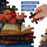 Books and Flowers Jigsaw Puzzle 1000 Pieces