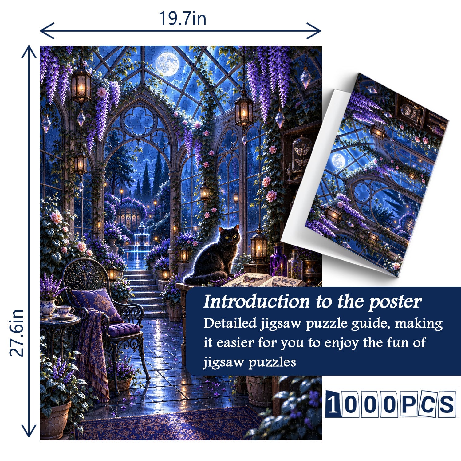 Gothic Glass Greenhouse Jigsaw Puzzle 1000 Pieces