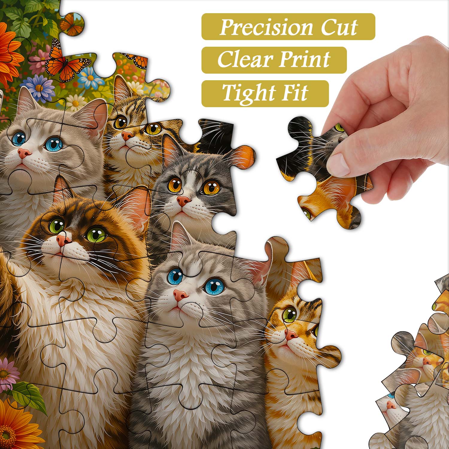 Kitty Group Shot Jigsaw Puzzle 1000 Piece