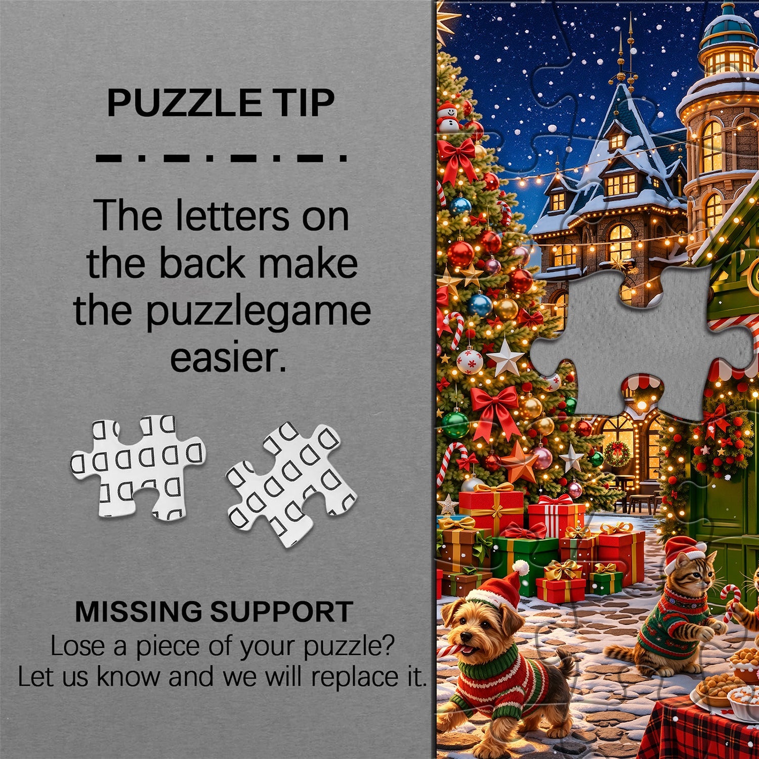 Snowy Bazaar Jigsaw Puzzle 1000 Pieces