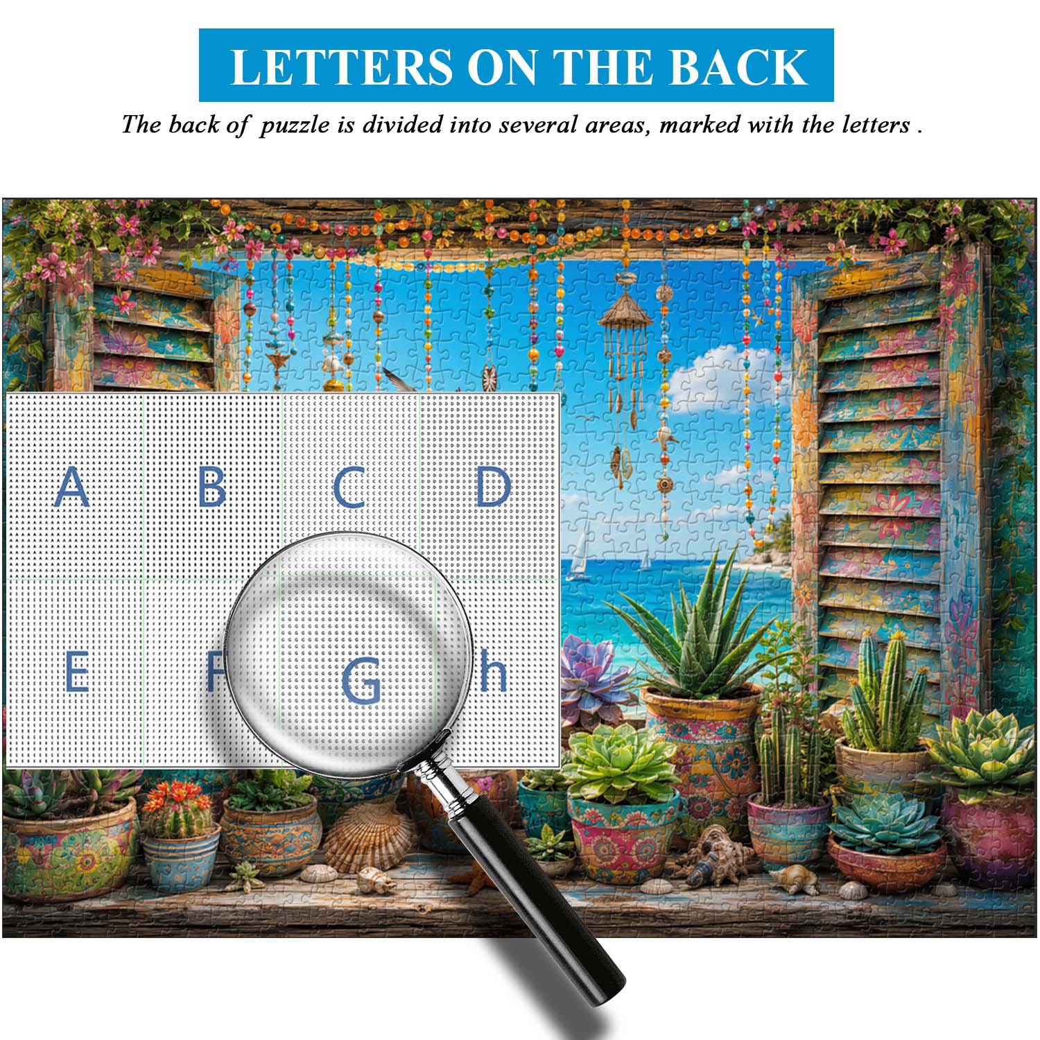 Succulent Sea Breeze Jigsaw Puzzle 1000 Piece