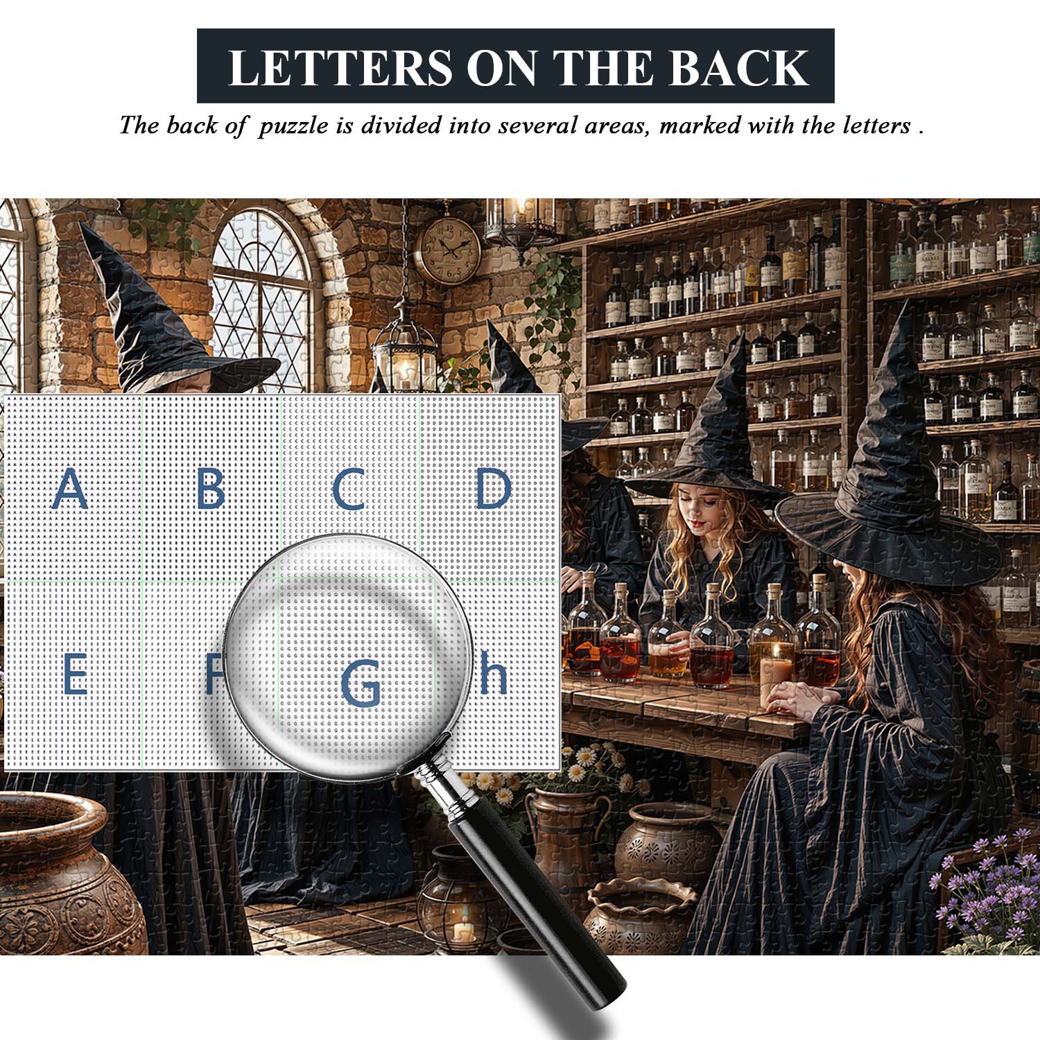 Potion-Brewing Witch Jigsaw Puzzle 1000 Piece