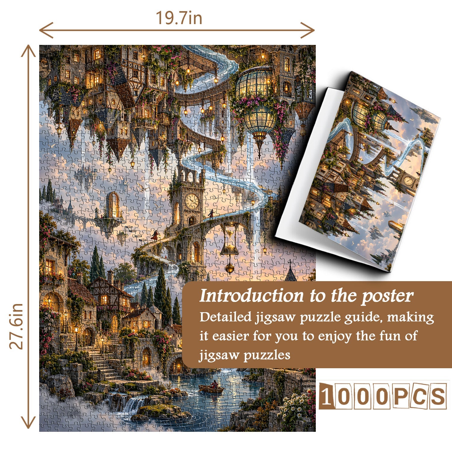 Upside Down Sky City Jigsaw Puzzle 1000 Pieces