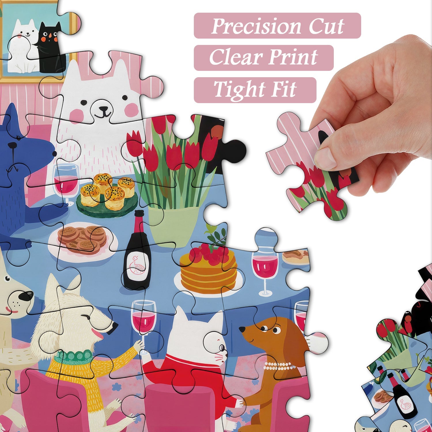 Furry Friends Feast Jigsaw Puzzle 1000 Piece