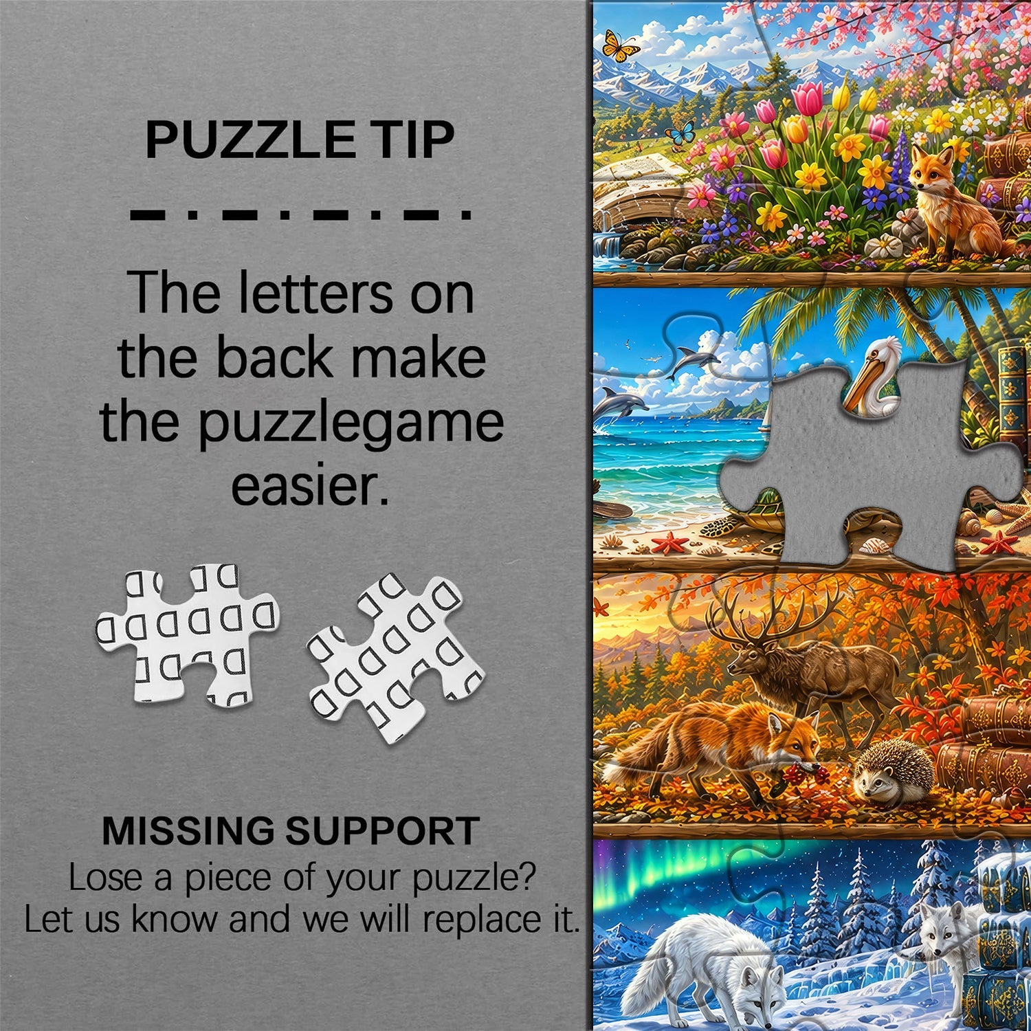 Seasons on the Shelf Jigsaw Puzzle 1000 Pieces