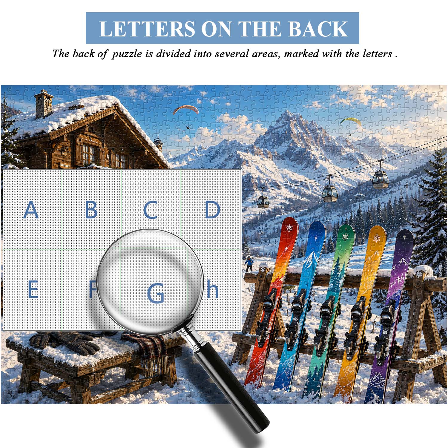 Skiers' Mountain Retreat Jigsaw Puzzle 1000 Pieces