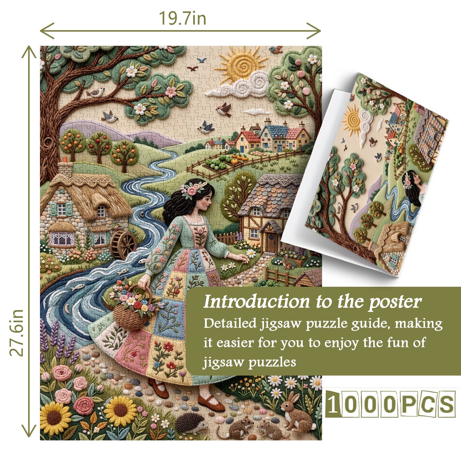 Threaded Fields Jigsaw Puzzle 1000 Pieces