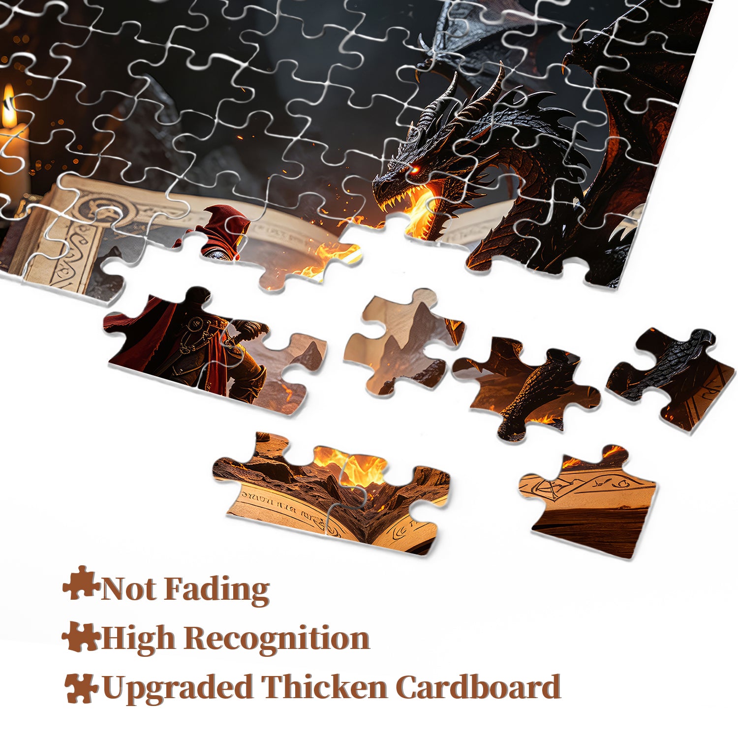 Puzzle de 1000 pièces Dragon & Guerrier