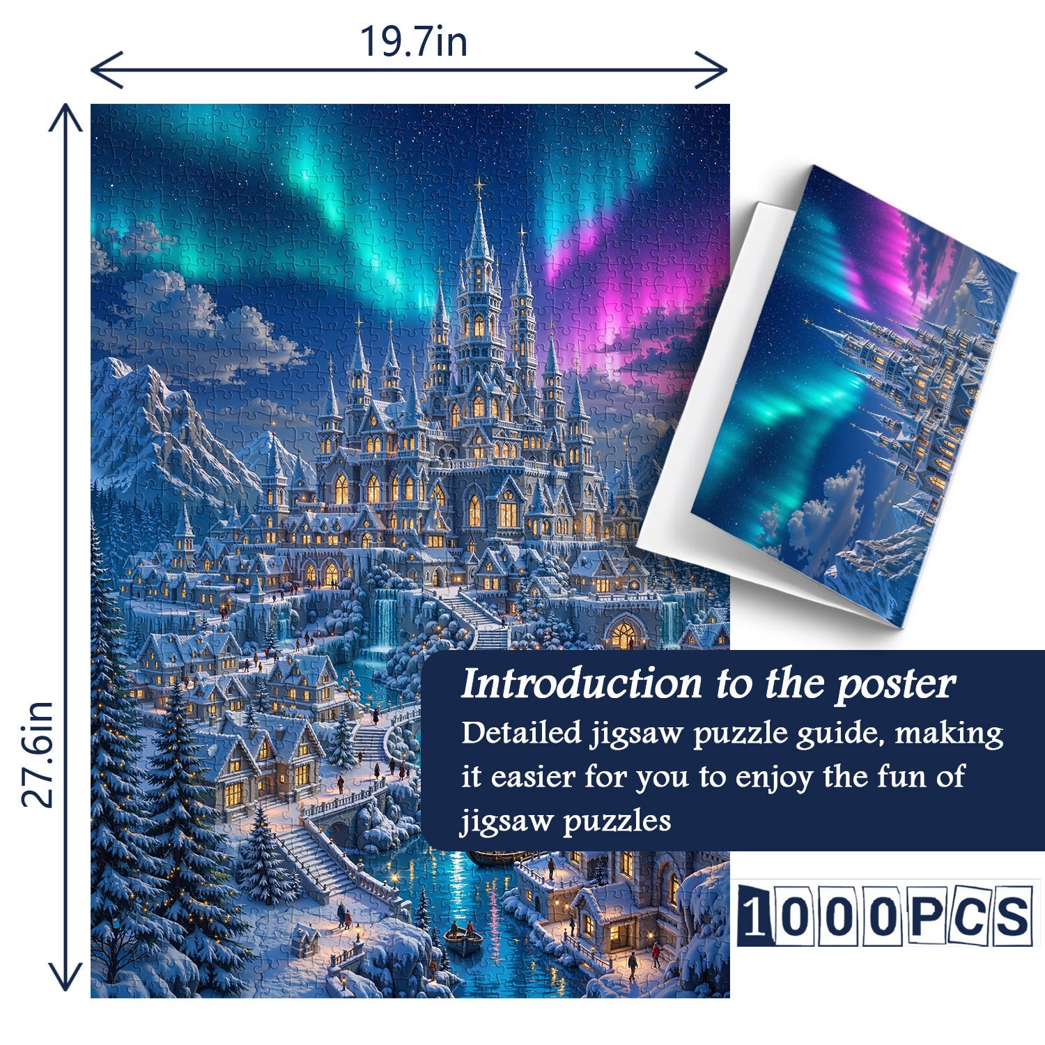 Aurora Fortress Jigsaw Puzzle 1000 Pieces