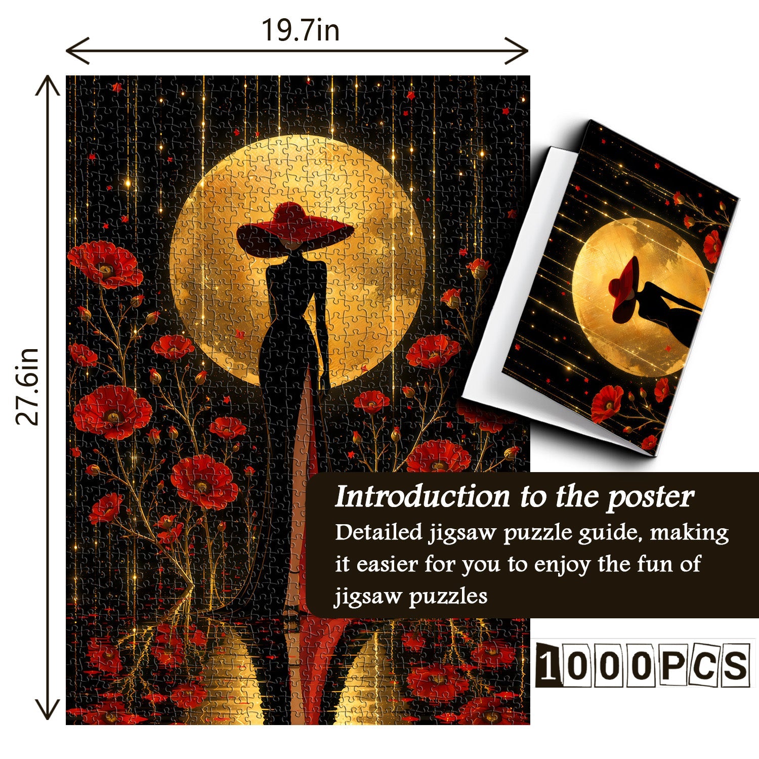 Rouge et Noir Jigsaw Puzzle 1000 Piece