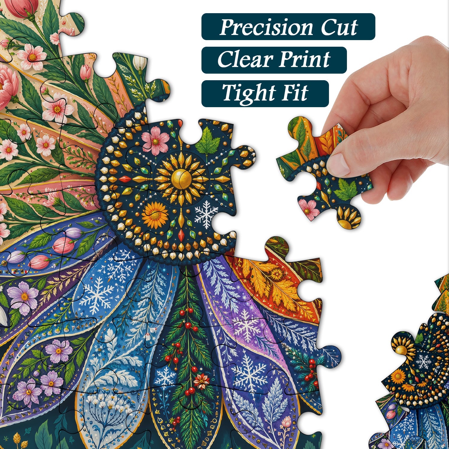 Seasonal Flower Wheel Jigsaw Puzzle 1000 Piece