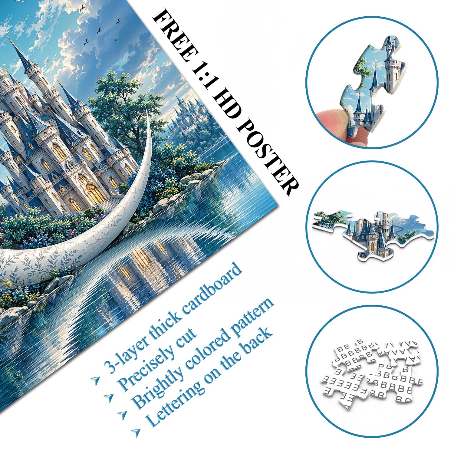 Crescent Castle Jigsaw Puzzle 1000 Piece