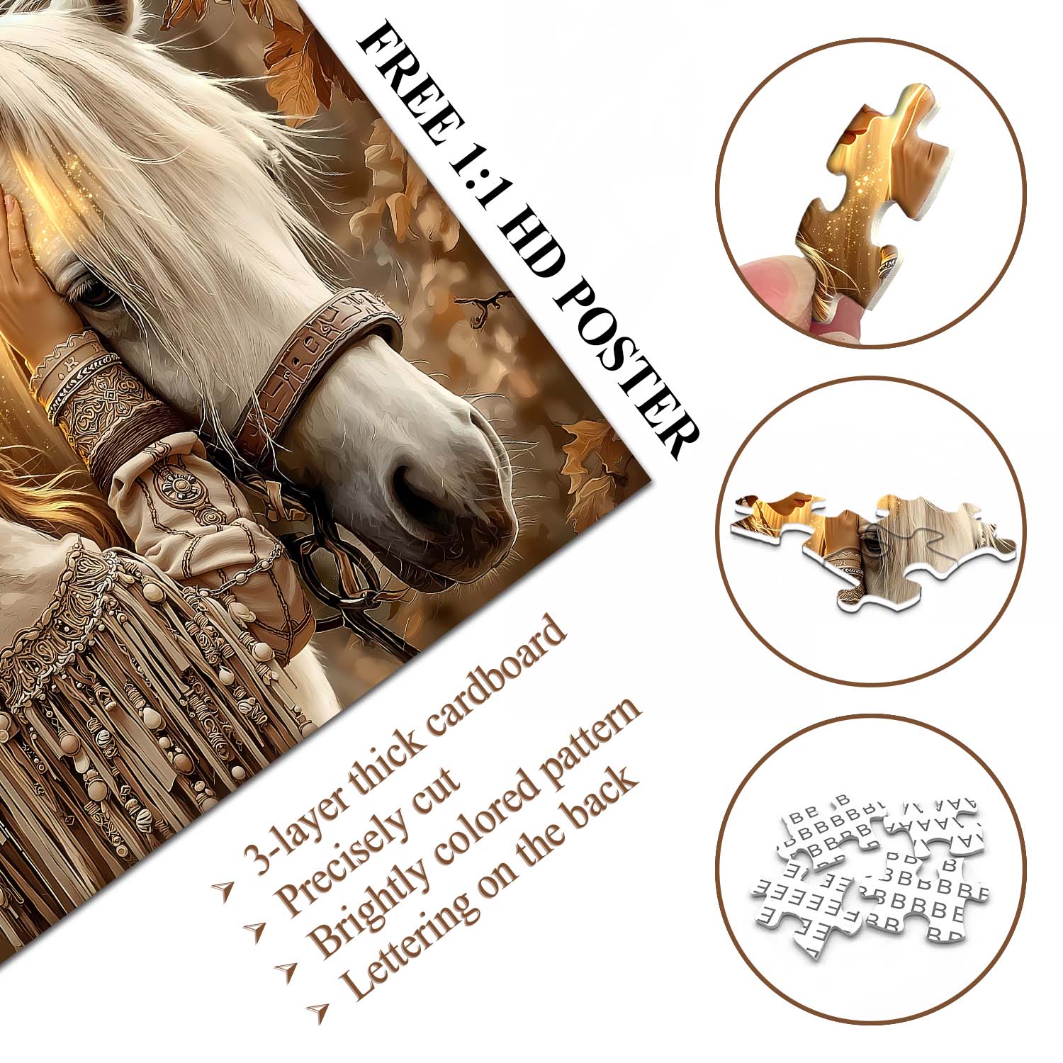 Maiden’s White Horse Jigsaw Puzzle 1000 Pieces