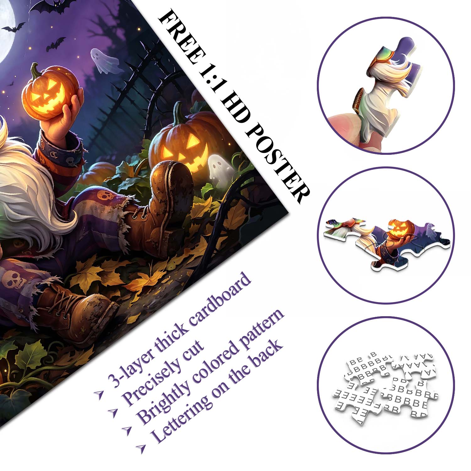Gnome's Spooky Eve Jigsaw Puzzle 1000 Piece
