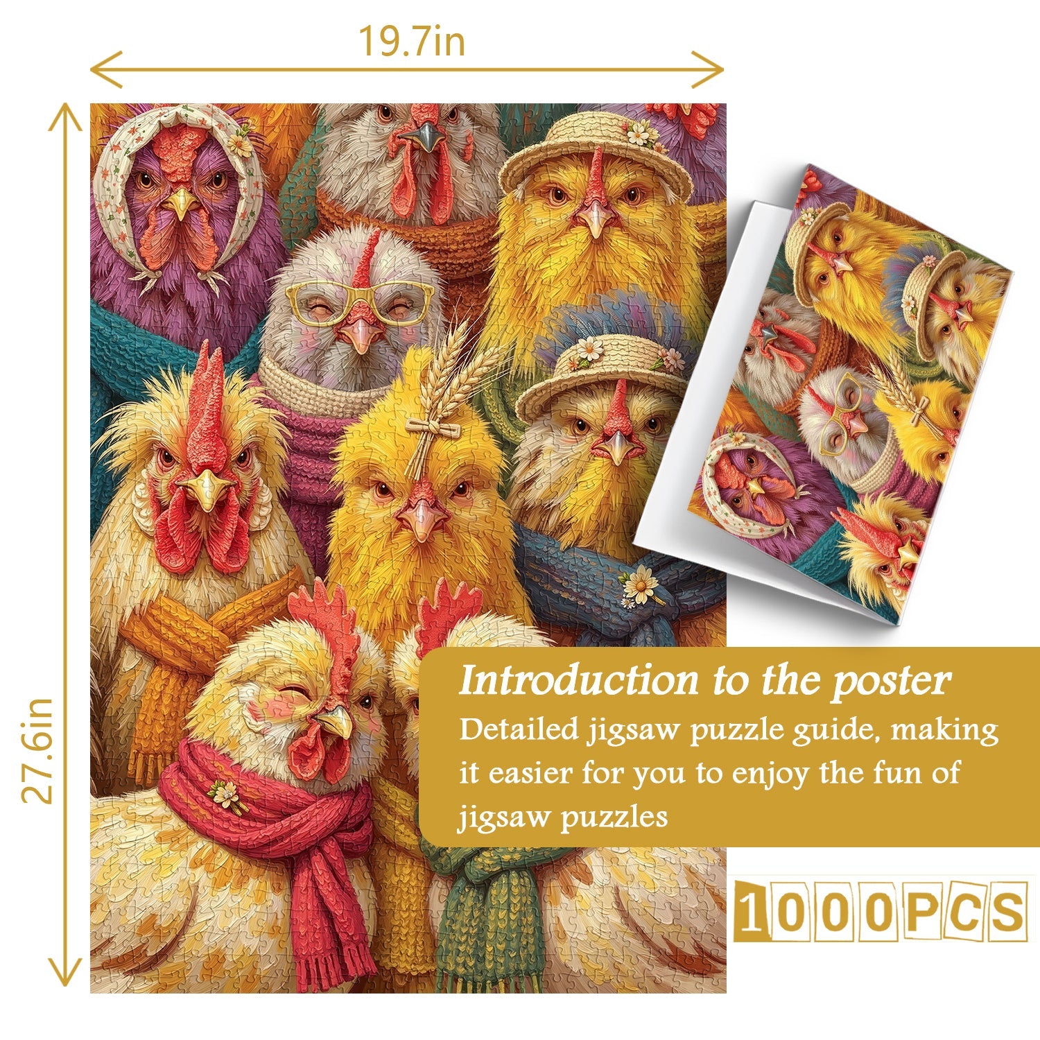 The Clucky Family  Jigsaw Puzzle 1000 Piece