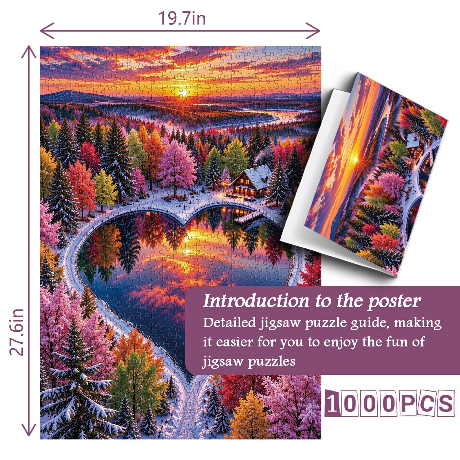 Heart's Reflection Jigsaw Puzzle 1000 Pieces