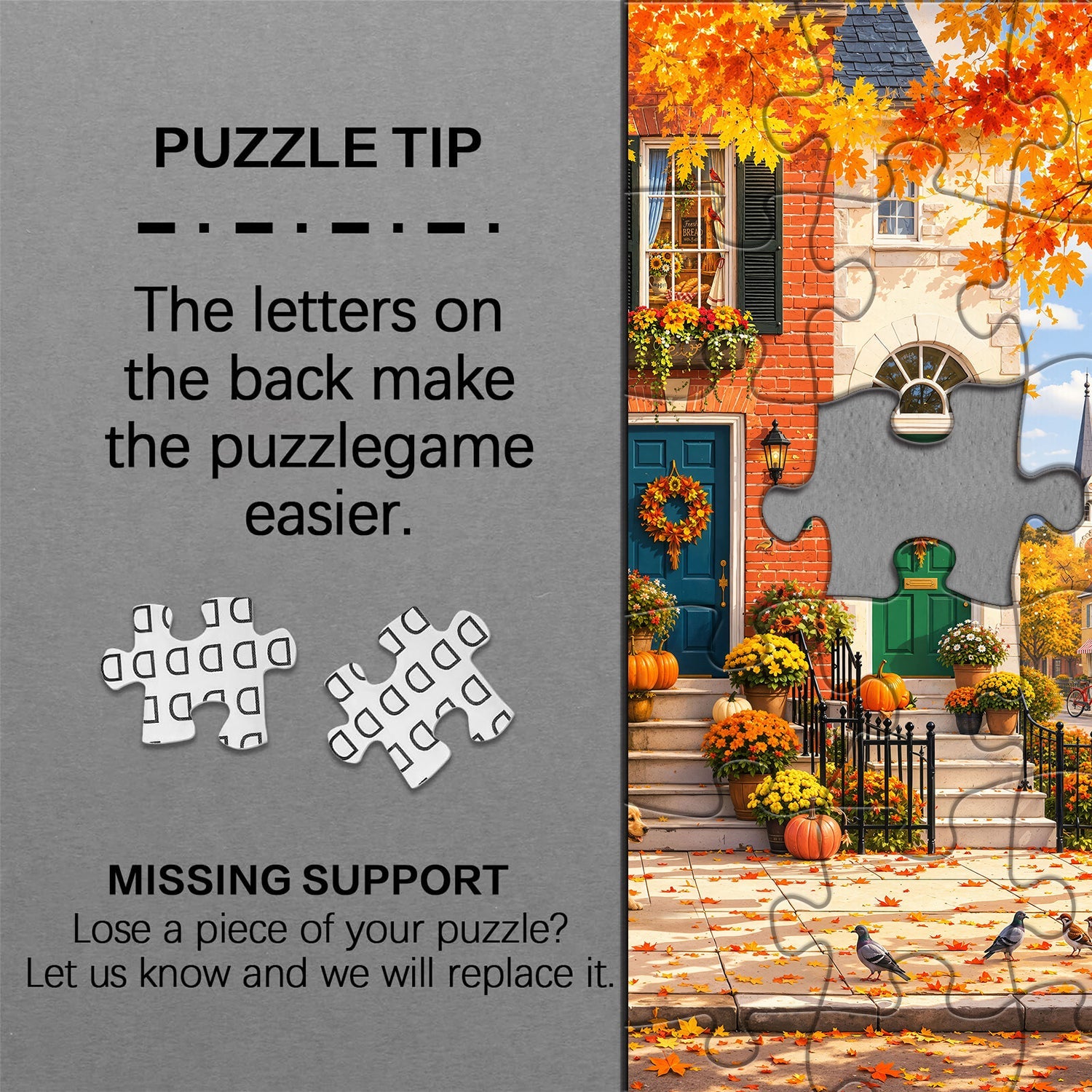 Autumn Maple Town Jigsaw Puzzle 1000 Piece