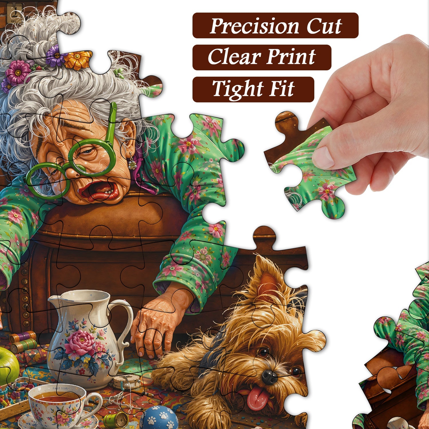 Tired Grandma Jigsaw Puzzle 1000 Pieces