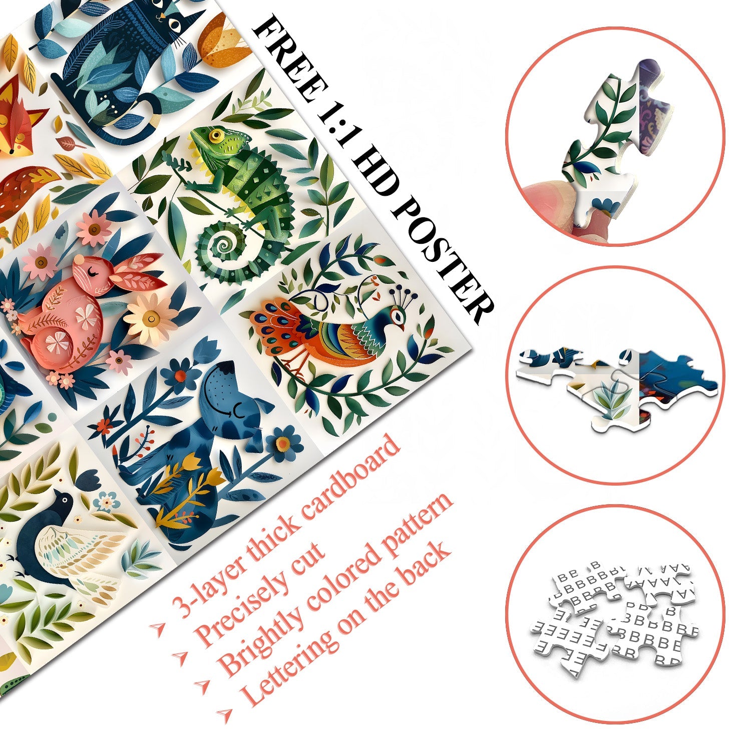 Puzzle 1000 Pièces — Créatures Peintes