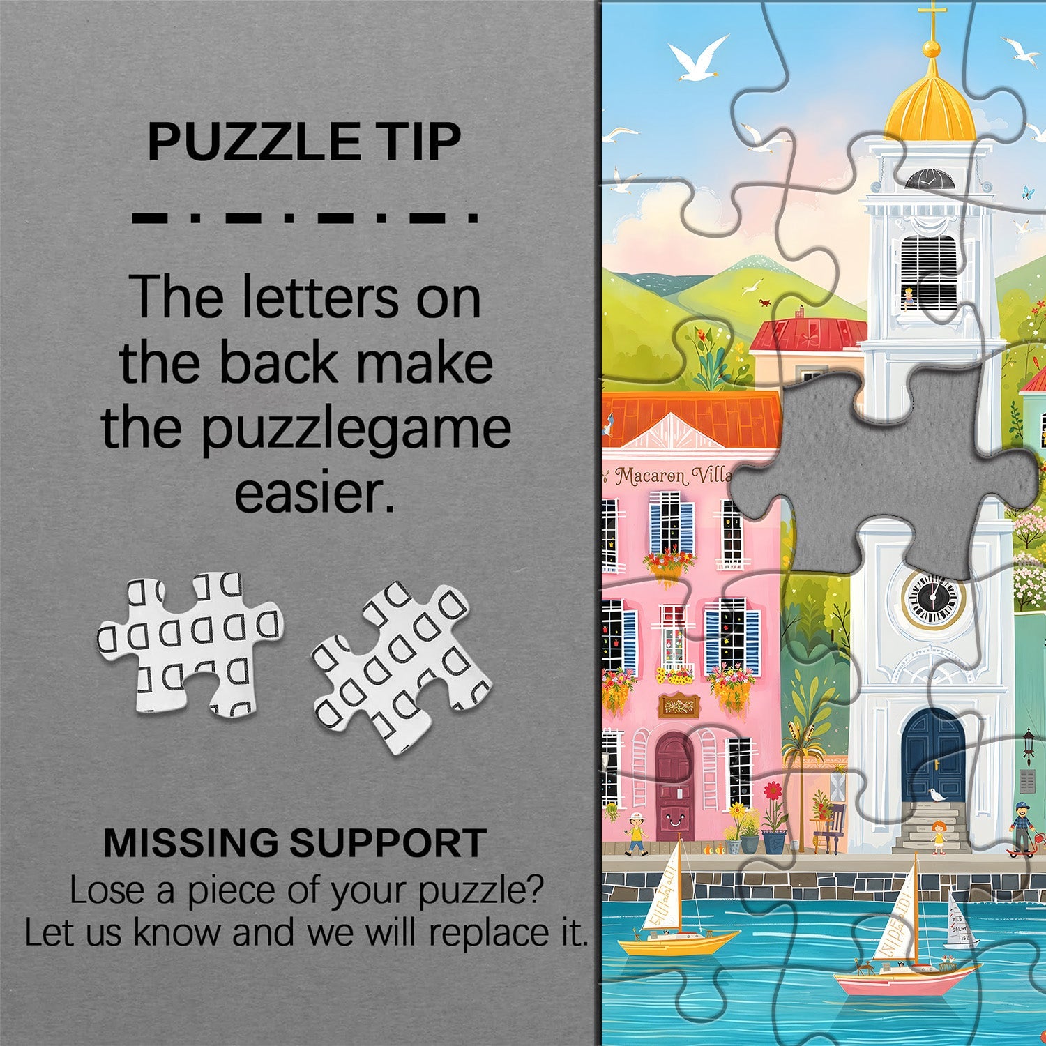 Macaron Villa Jigsaw Puzzle 1000 Piece