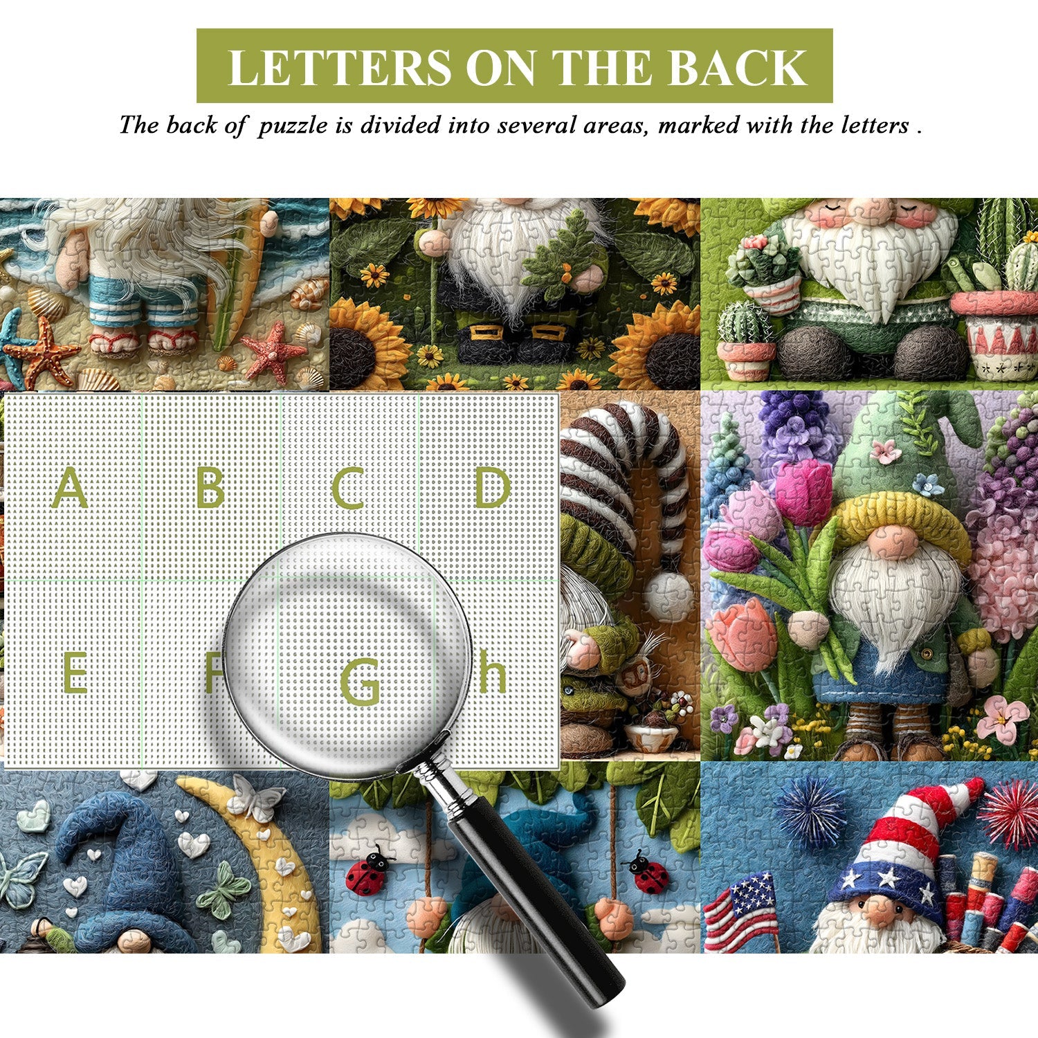 Joyful Gnome Jigsaw Puzzle 1000 Pieces