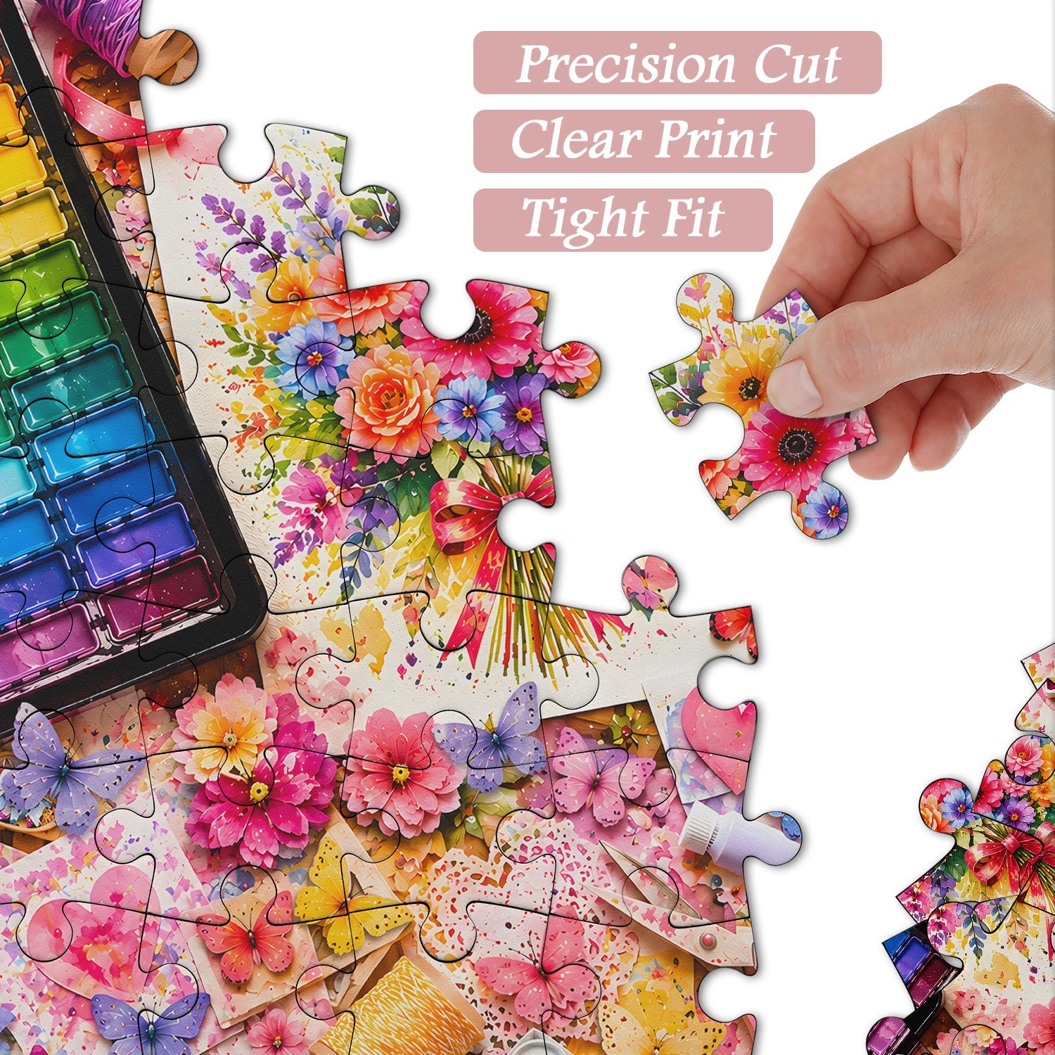 Blooms & Brushes Jigsaw Puzzle 1000 Piece