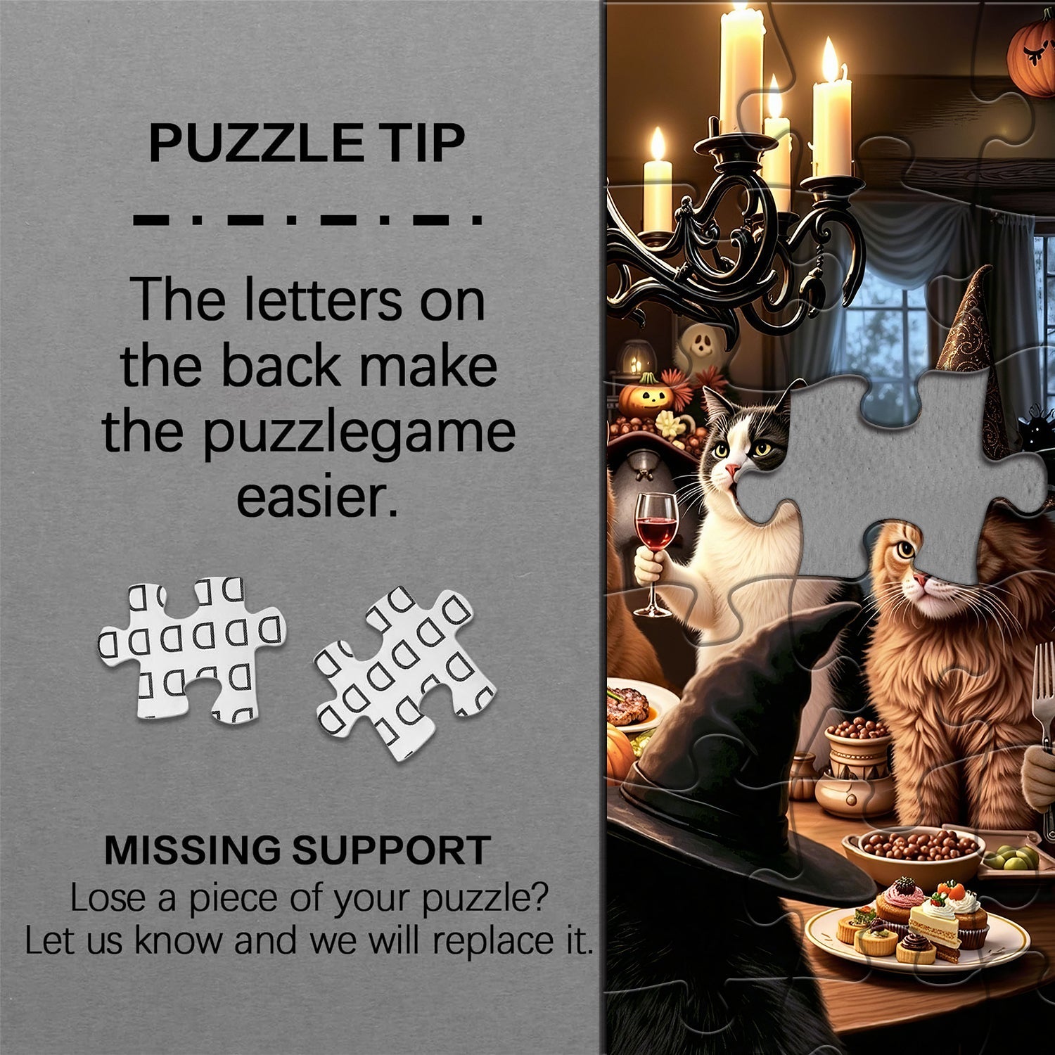 Halloween Feline Supper Jigsaw Puzzle 1000 Piece