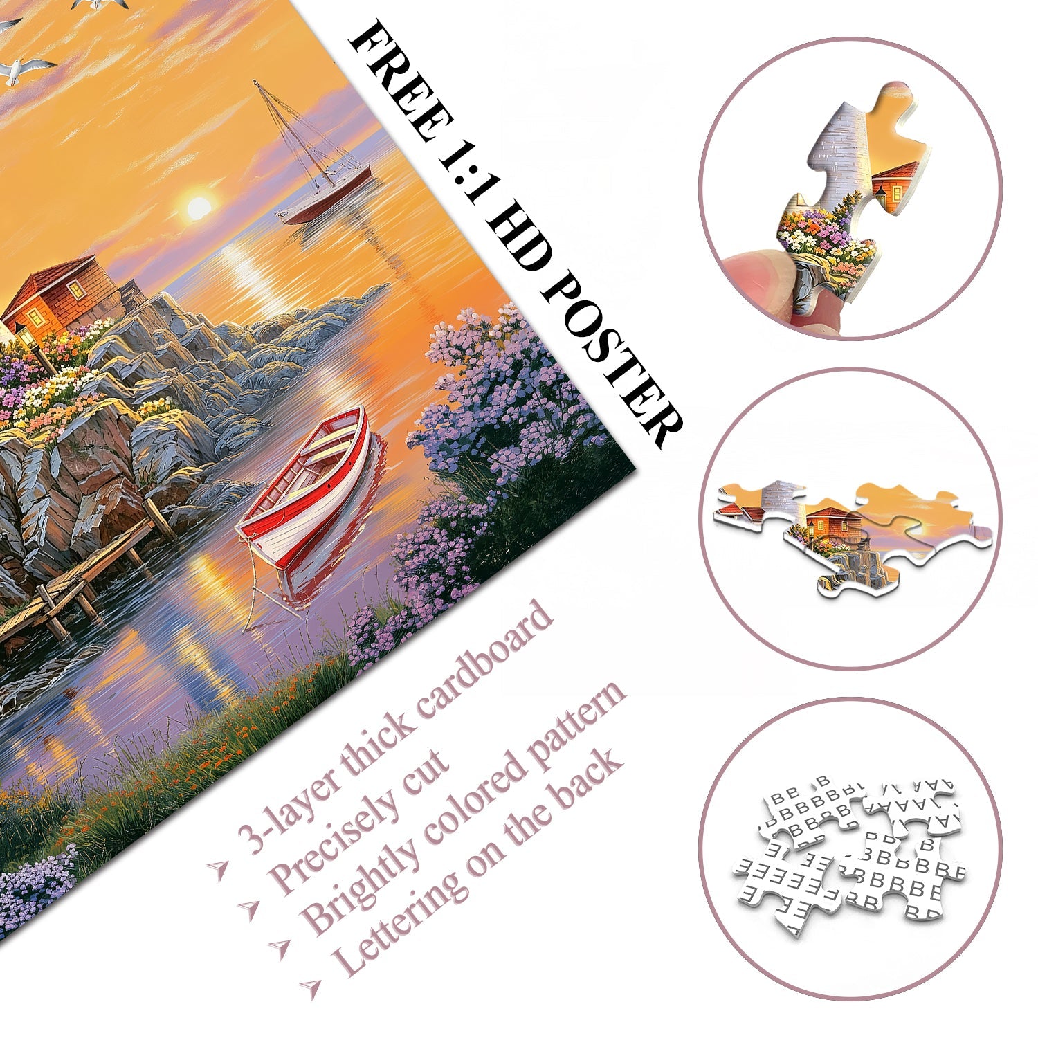 Lighthouse Cove Jigsaw Puzzle 1000 Pieces