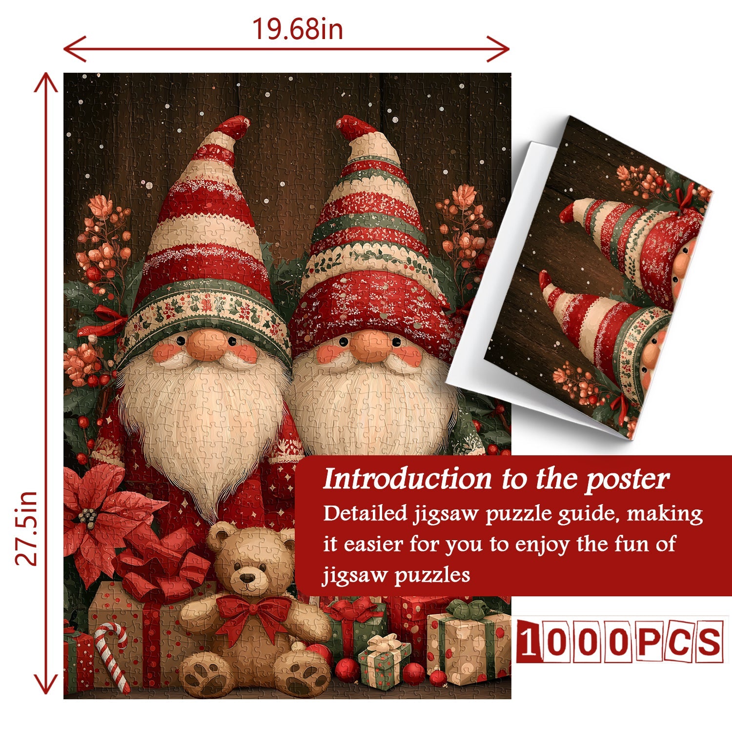 Christmas Gnomes Jigsaw Puzzles 1000 Pieces