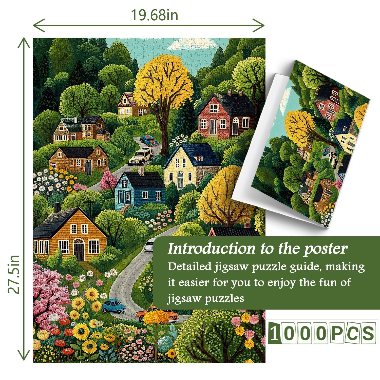 Vibrant Countryside Jigsaw Puzzle 1000 Pieces