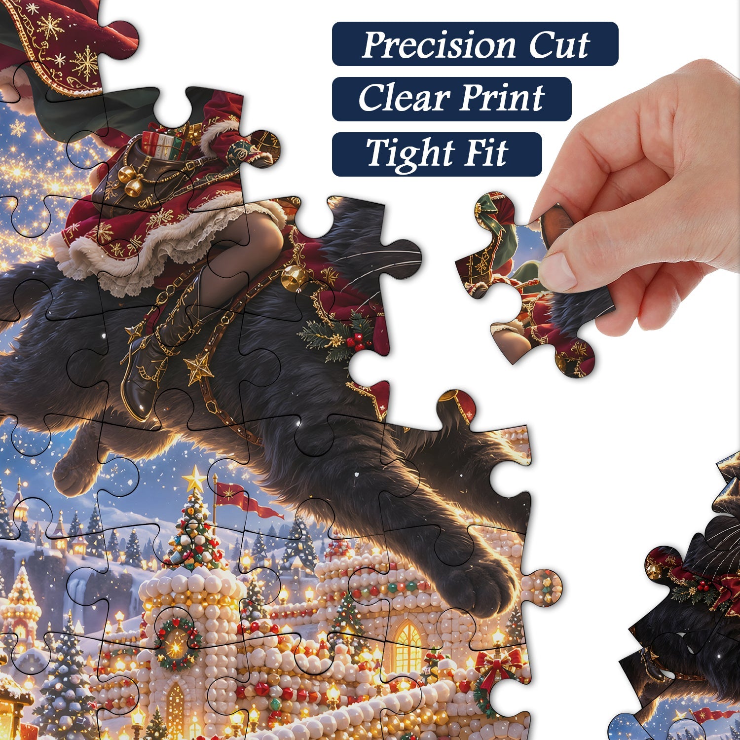Cat’s Christmas Flight Jigsaw Puzzle 1000 Piece