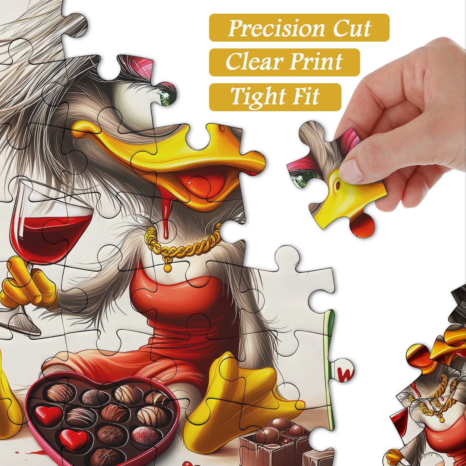 Lovestruck Duck Jigsaw Puzzle 1000 Pieces