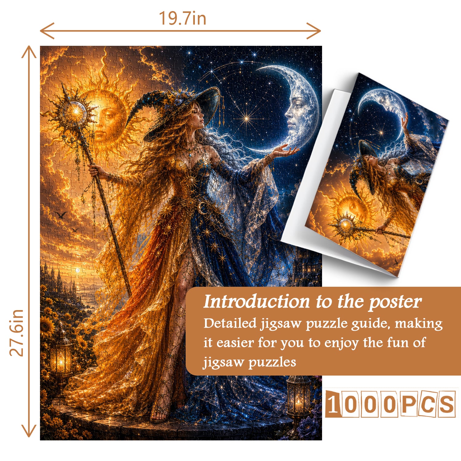 Sun & Moon Witch Jigsaw Puzzle 1000 Pieces