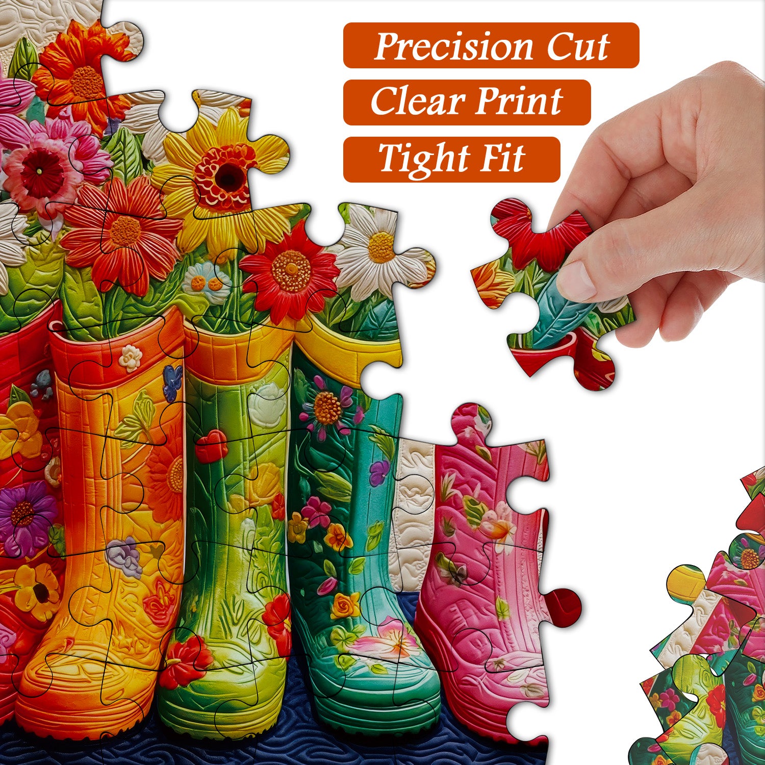 Floral Boots Jigsaw Puzzle 1000 Piece