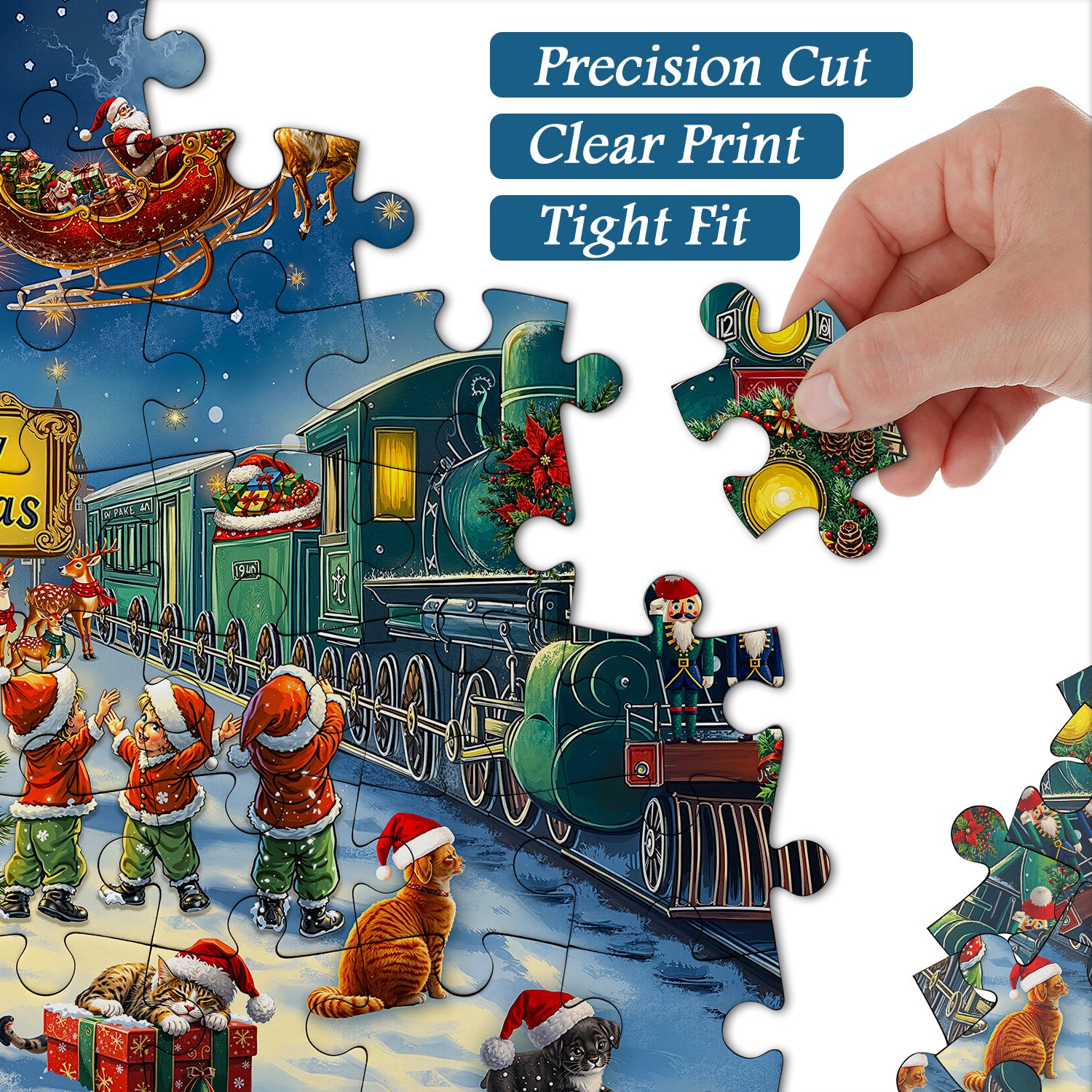 Christmas Train Jigsaw Puzzle 1000 Pieces