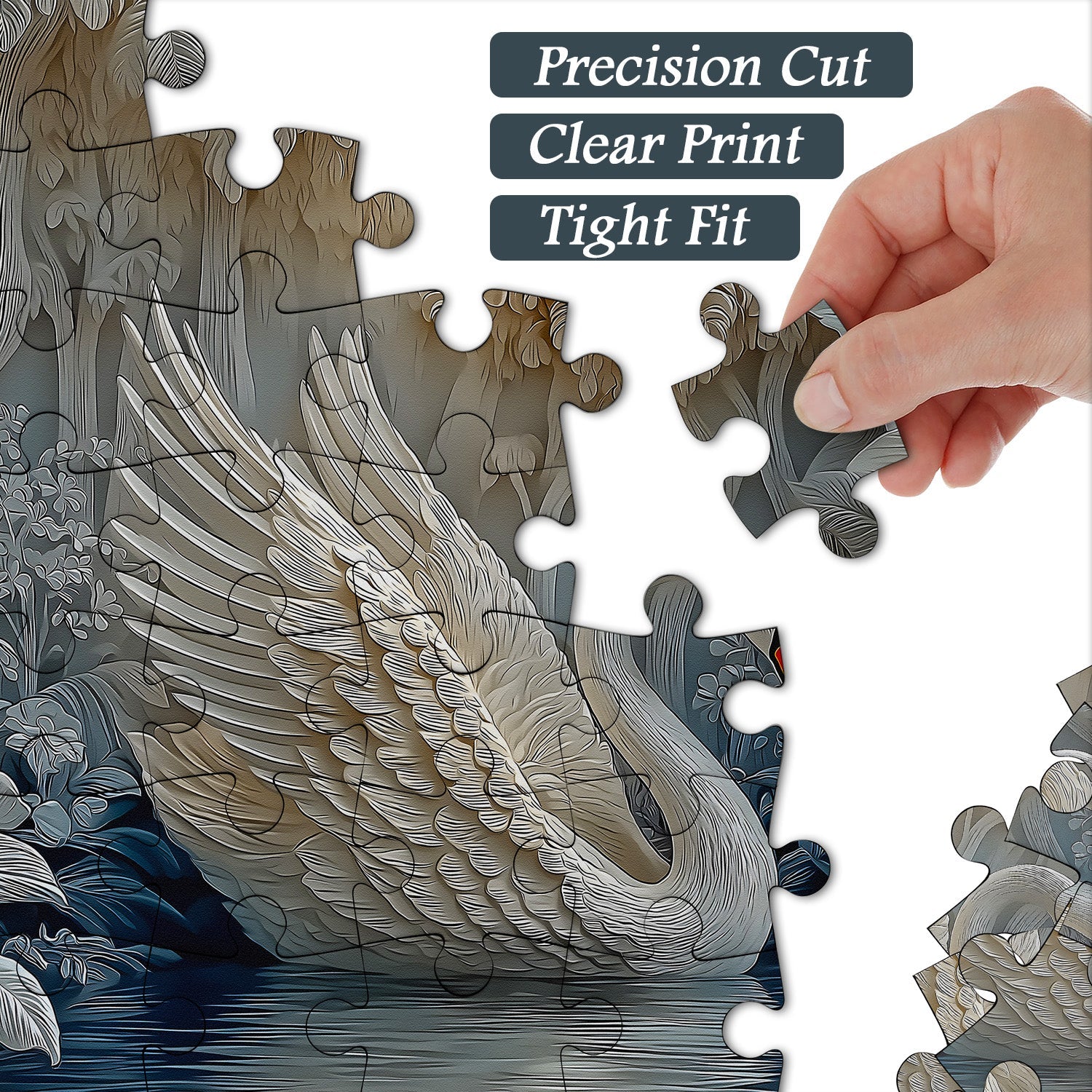 Swan Serenity Jigsaw Puzzle 1000 Pieces