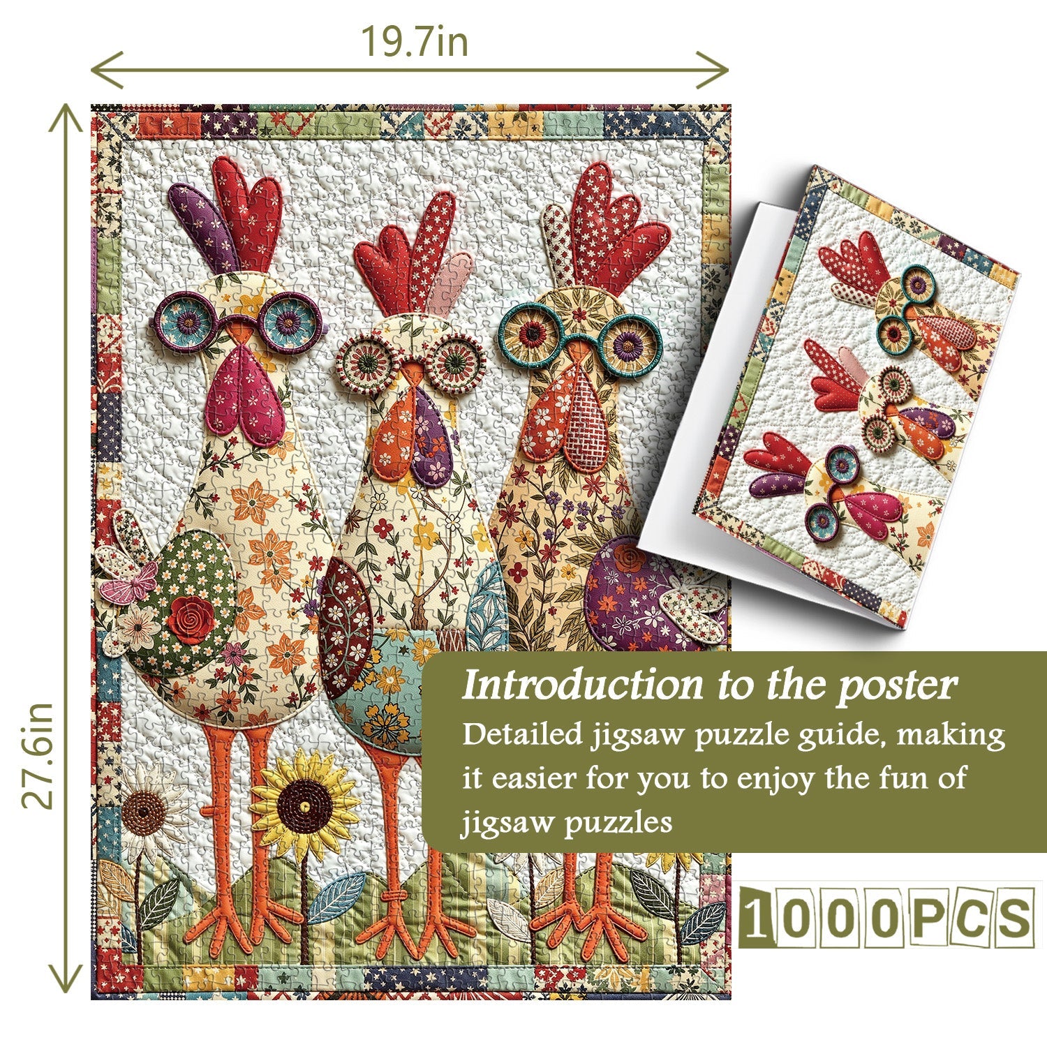 Puzzle Patchwork Party de 1000 pièces