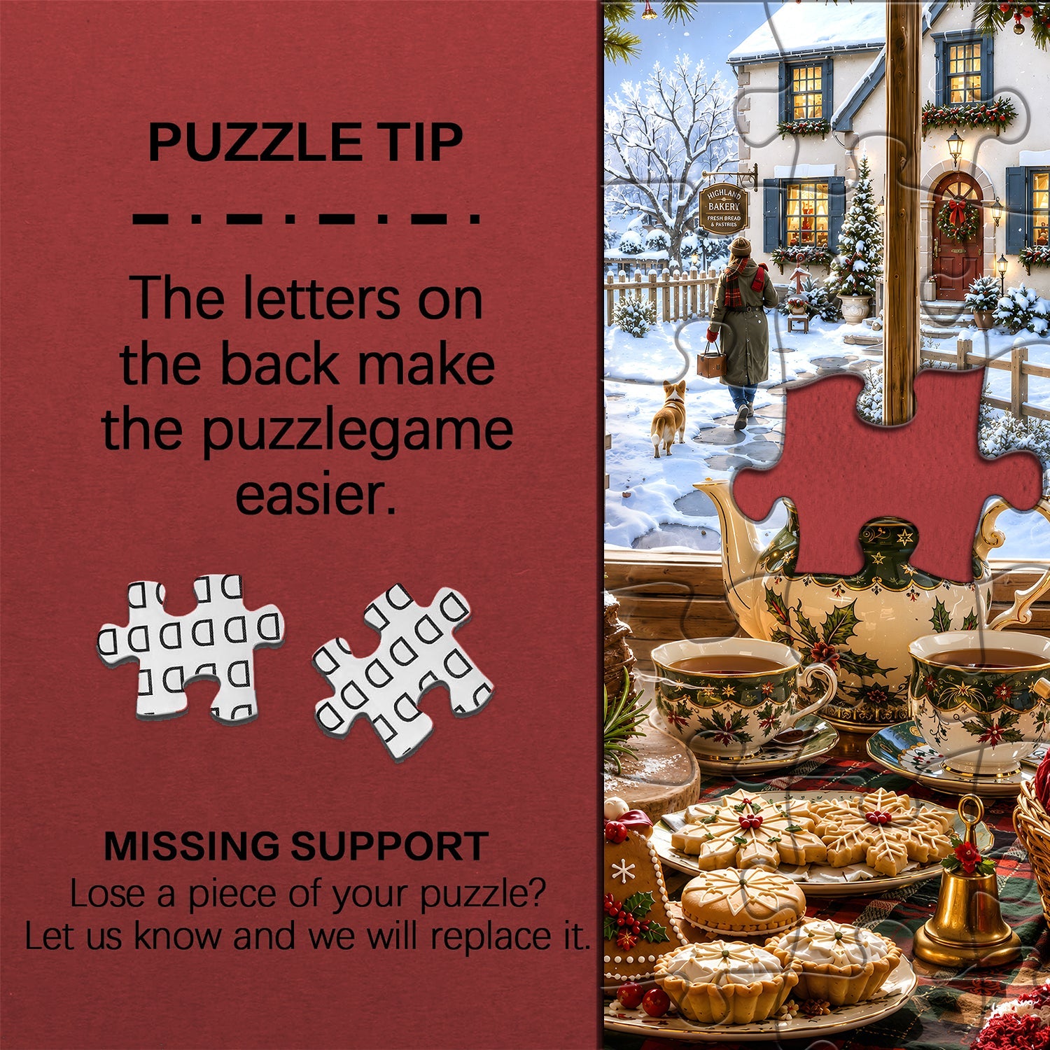 Christmas Window Feast Jigsaw Puzzle 1000 Pieces