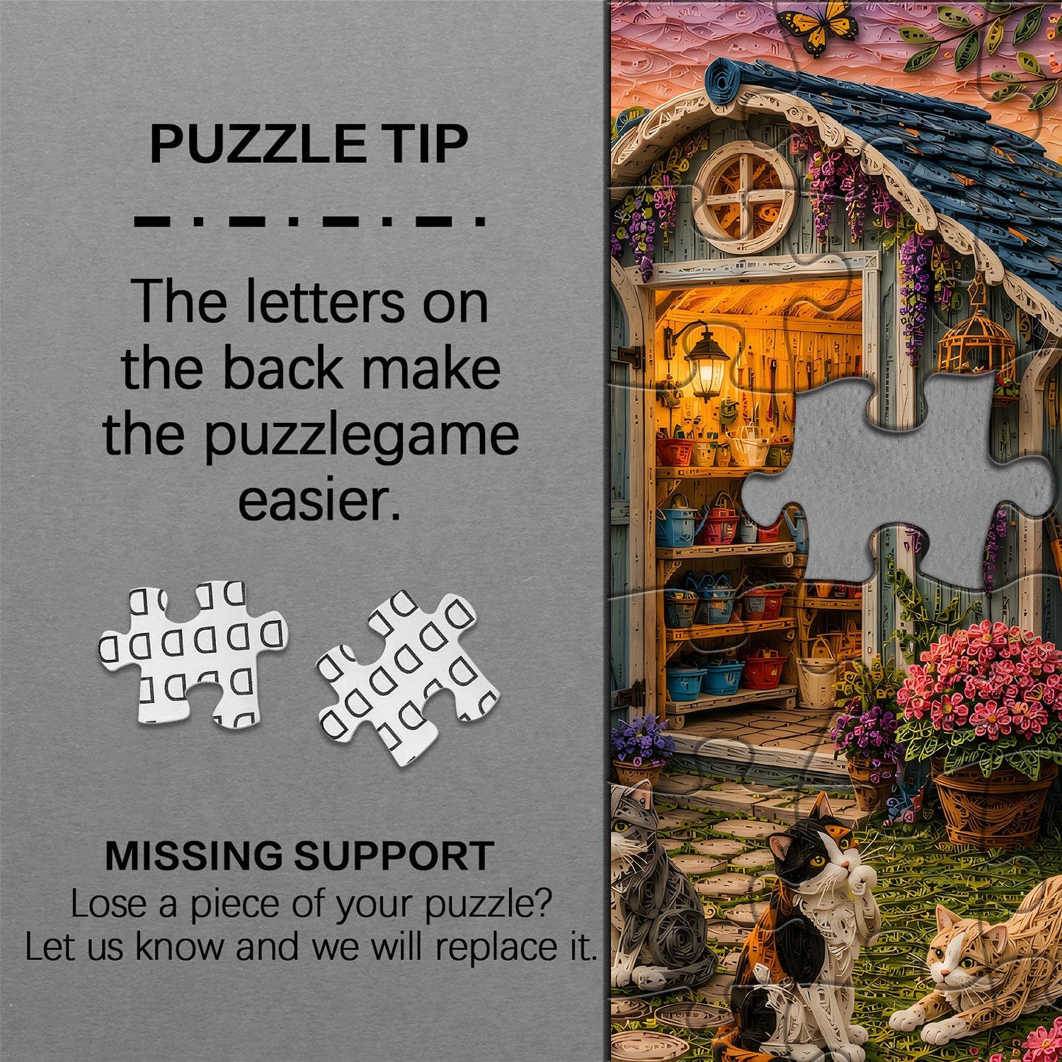 Quilled Yard Jigsaw Puzzle 1000 Piece
