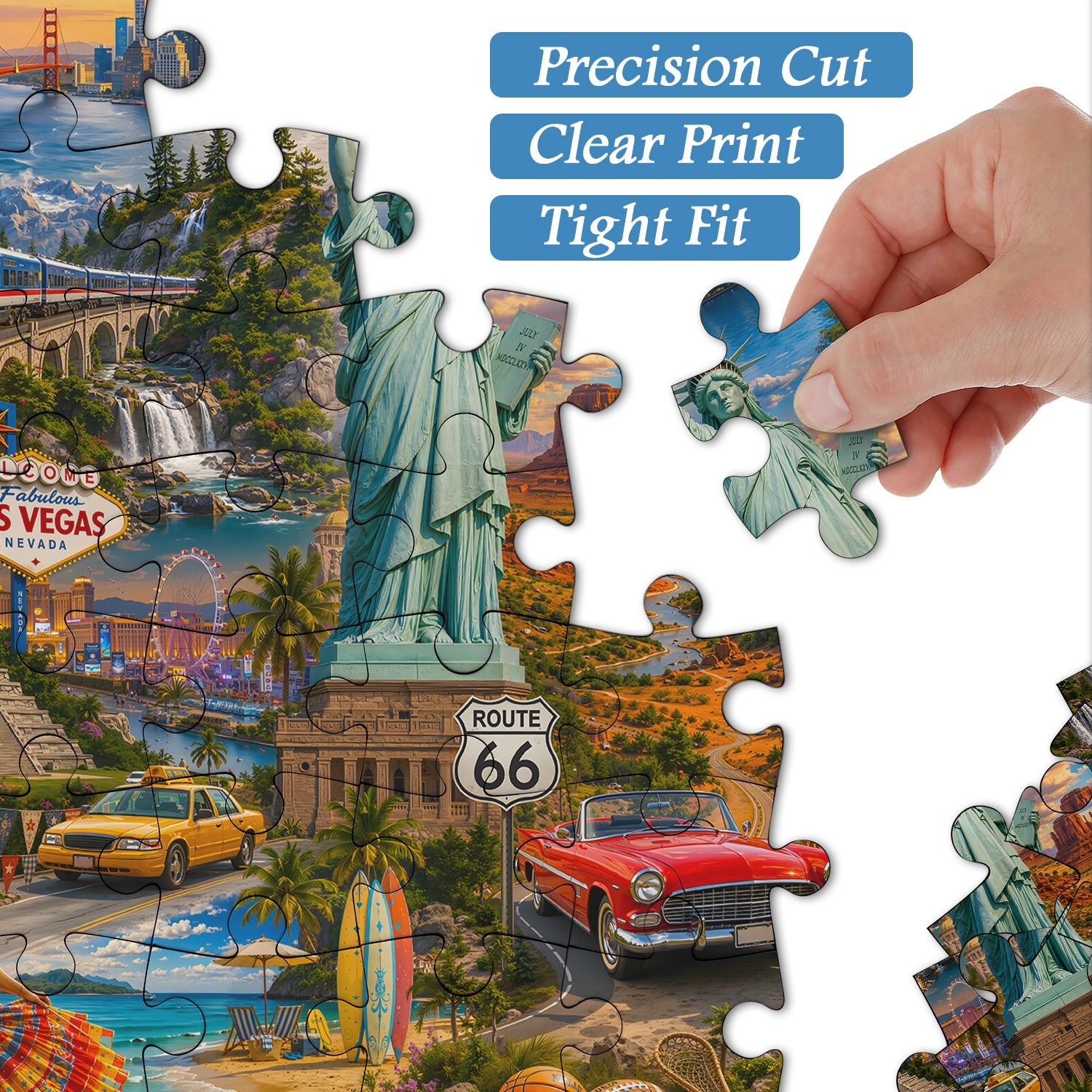 America Landmarks Journey Jigsaw Puzzle 1000 Pieces