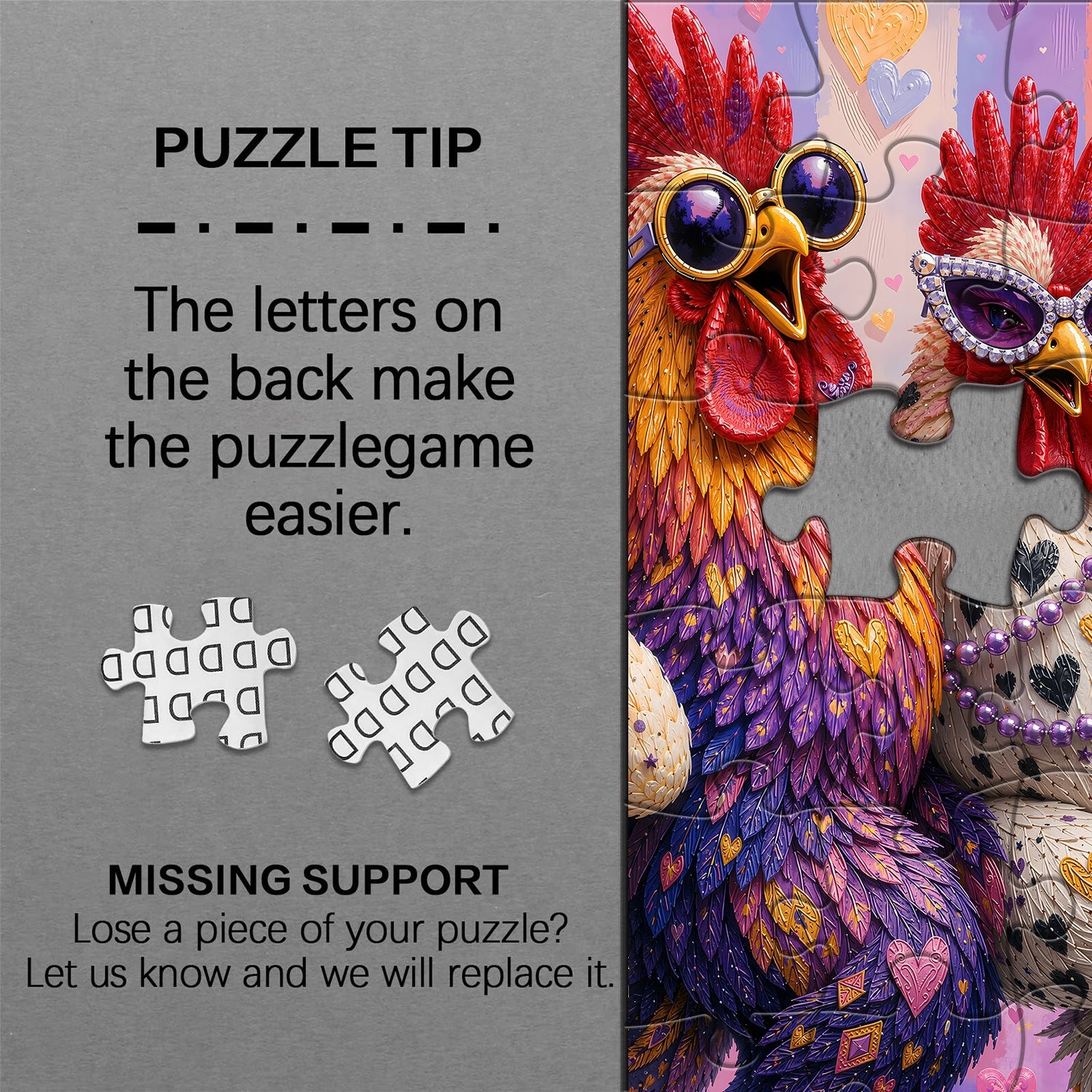 Cool Rooster Crew Jigsaw Puzzle 1000 Piece