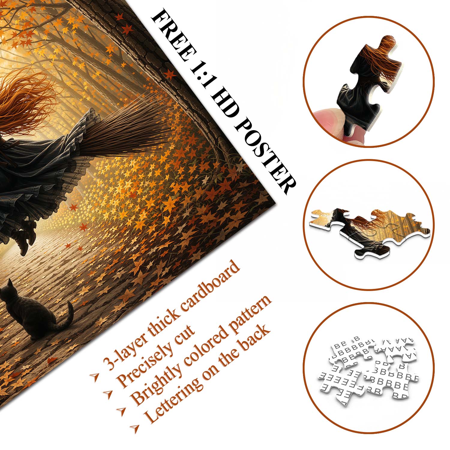 Maple Forest Witch Jigsaw Puzzle 1000 Piece