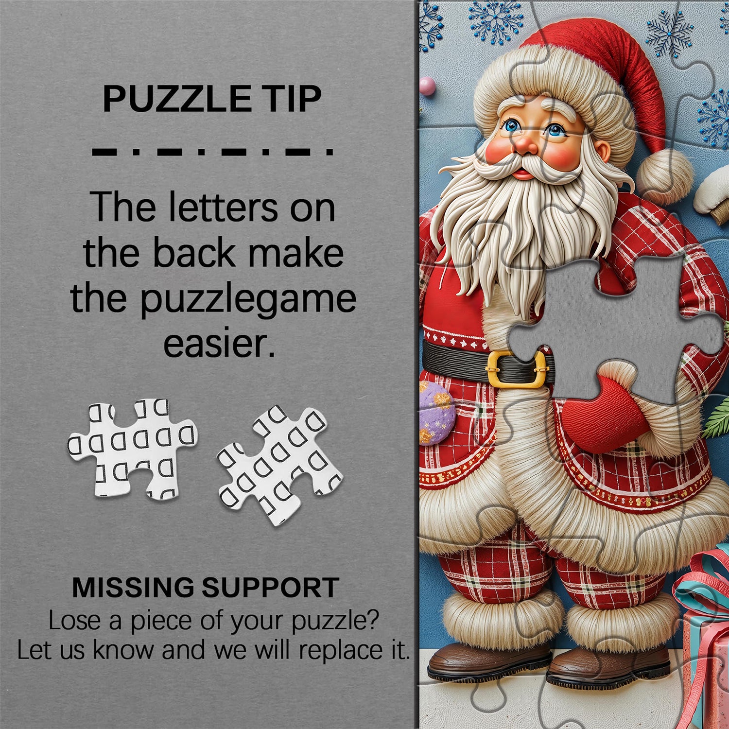 Santa’s Bloomed Blessing Jigsaw Puzzles 1000 Pieces