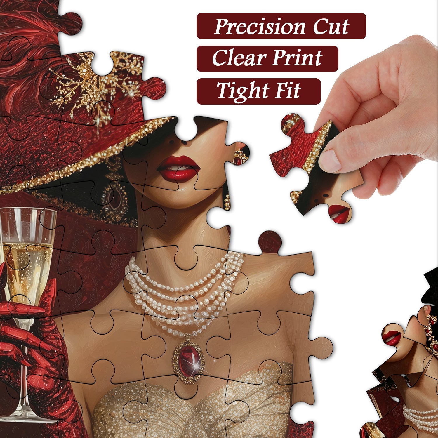Gilded Champagne Jigsaw Puzzle 1000 Pieces