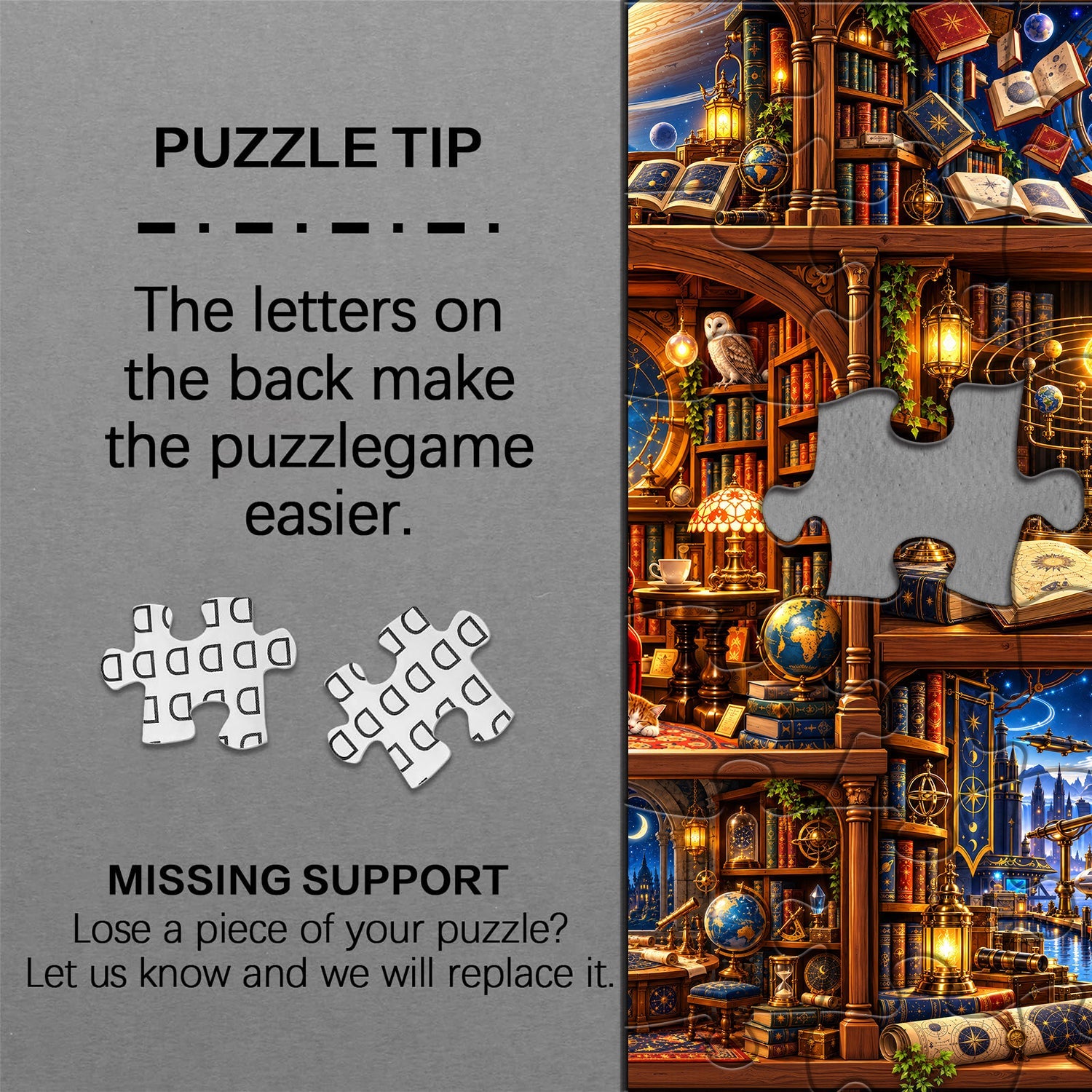 Interstellar Bookshelf Jigsaw Puzzle 1000 Pieces